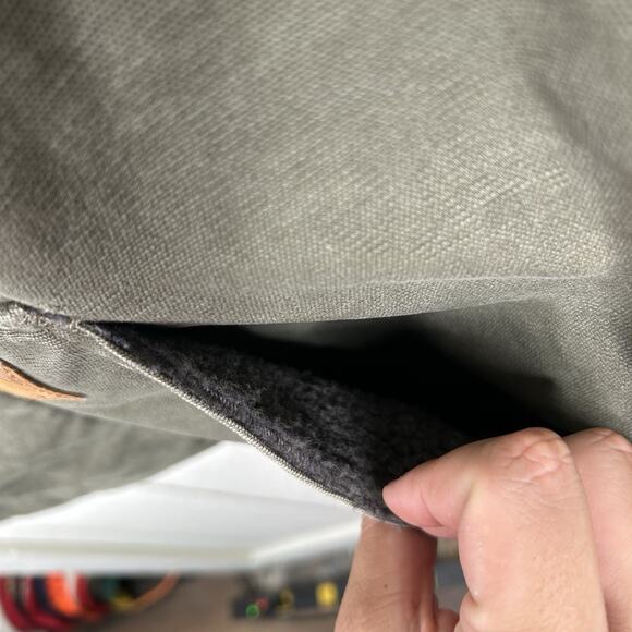 Vintage Y2K Sherpa Lined Carhartt Vest Duck Rugged Green V26 ARG Size Large - Picture 6 of 7